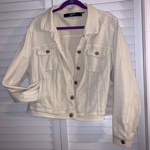 White denim jacket